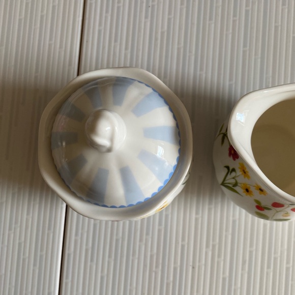 NEW Blue Bird & Willow British Teashop Floral Sugar Pot & Jug Cream Set Tea time - Picture 6 of 15